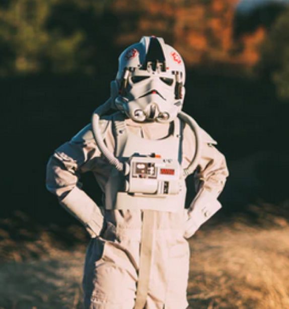 Image of the astronaut White Suit  Joe